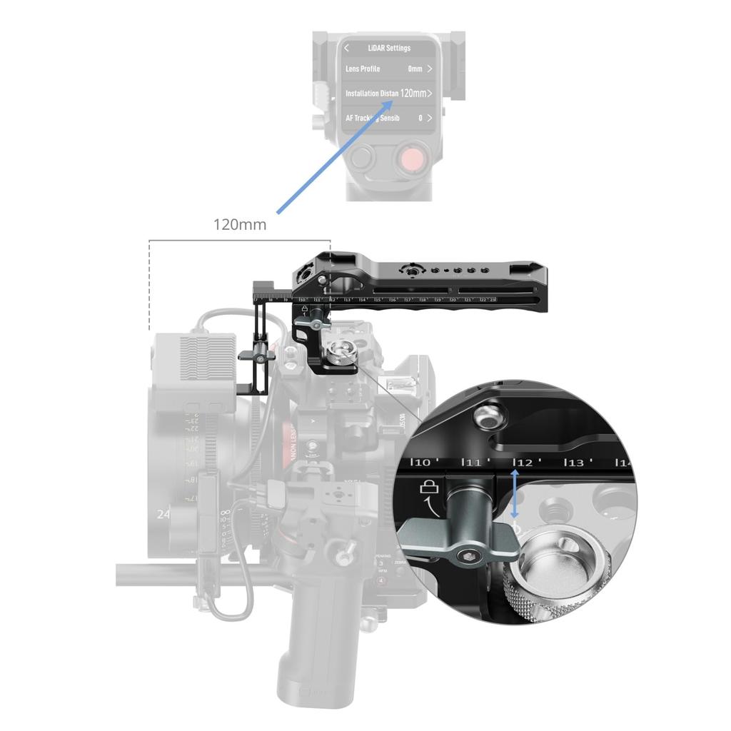 SmallRig Kamera-Topgriff für DJI Focus Pro 5236 Griff, LiDAR,