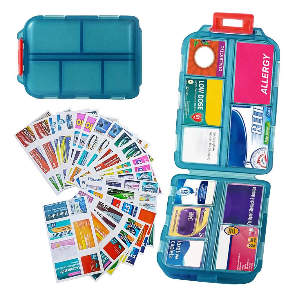 Organizer With Labels Travel Daily Container Medication Organizer Storage Organizer Travel Best Need Case 7 Day Organize