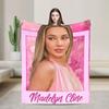 Super Soft Throw Blanket Travel Office Madelyn Cline Beautiful Actress Poster Blanket Flannel For Outdoor Trend Sofa Bed Cover