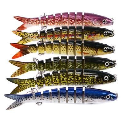 13,28 cm Köder, 16 Farben, mehrteiliger Köder, 19 g Köder, Kunststoffköder, harter Köder, mehrteiliger Fisch