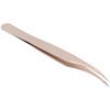False Eyelashes Grafting Tweezers Fine Tip Stainless Steel Eyelash Extension Tool Tweezers(Gold