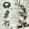 1/5PCS Artificial Plant Greenery Foliage Christmas Accessory Wedding Outdoor Garden Yard Decoration Home Room Table Wall Hanging
