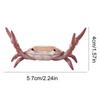 Cute Crab Shape Pen Holder Creative Design Weightlifting Crab Pen Holder Pen Holding Bracket Pencil Storage Stand Desk Decor
