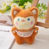 Charming New Fluffy Lace Fox Plush Keychain Adorable And Soft Stuffed Animal