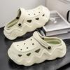 Mode Sandaler med tjock sula Män Kvinnor Svarta Vita Tofflor Utomhus Mode Pärla Lyxiga Diamanter DIY Trädgårdssandaler Träskor Vattenskor
