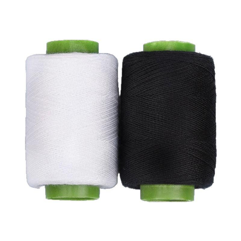 Black & White DIY Sewing Thread and Needle Set for Mending and Handcrafts