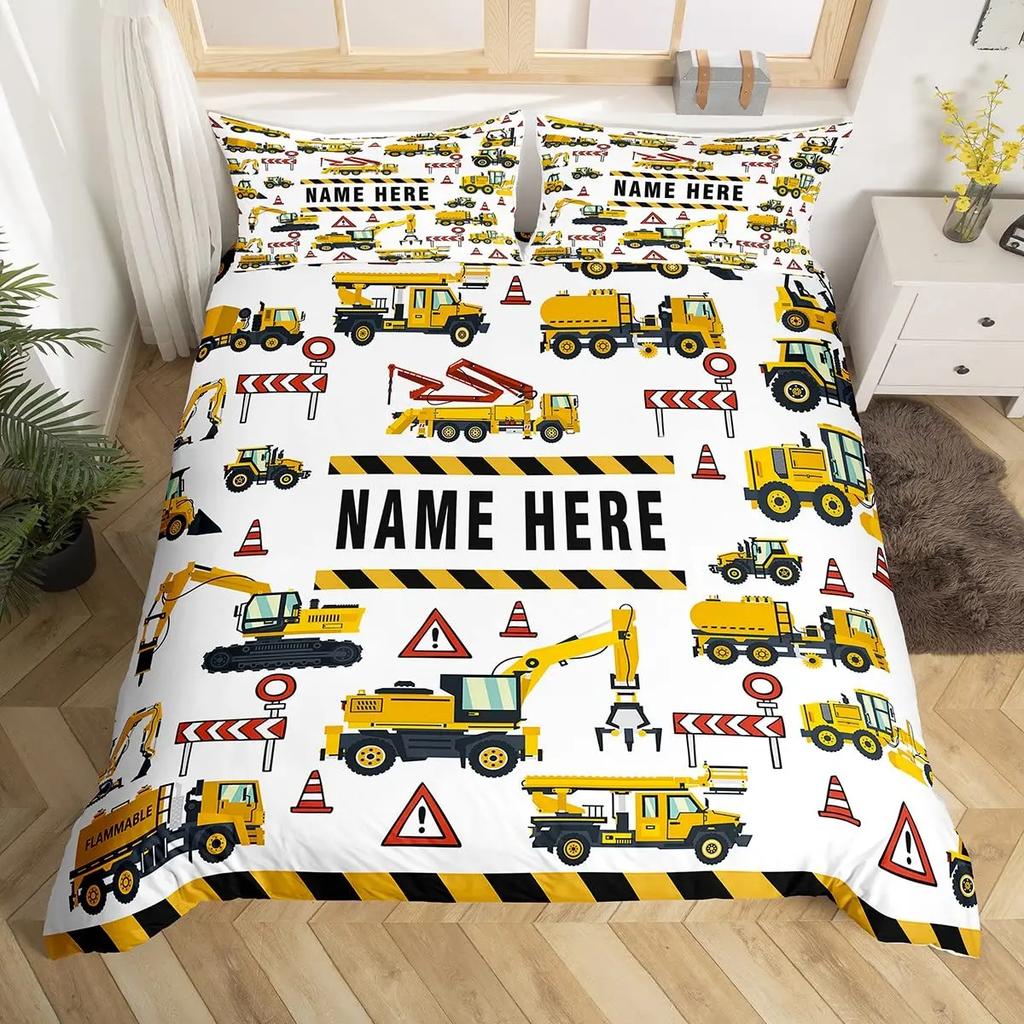 Custom Football Bedding Set Customized Name DIY American Football Game Duvet Cover Set Sports Theme Comforter Cover for Boys