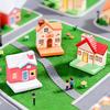 Miniature Garden Ornaments, Resin Fairy Tale House Shape, Outdoor Decor for Patio Gardens DIY Landscape Accessories