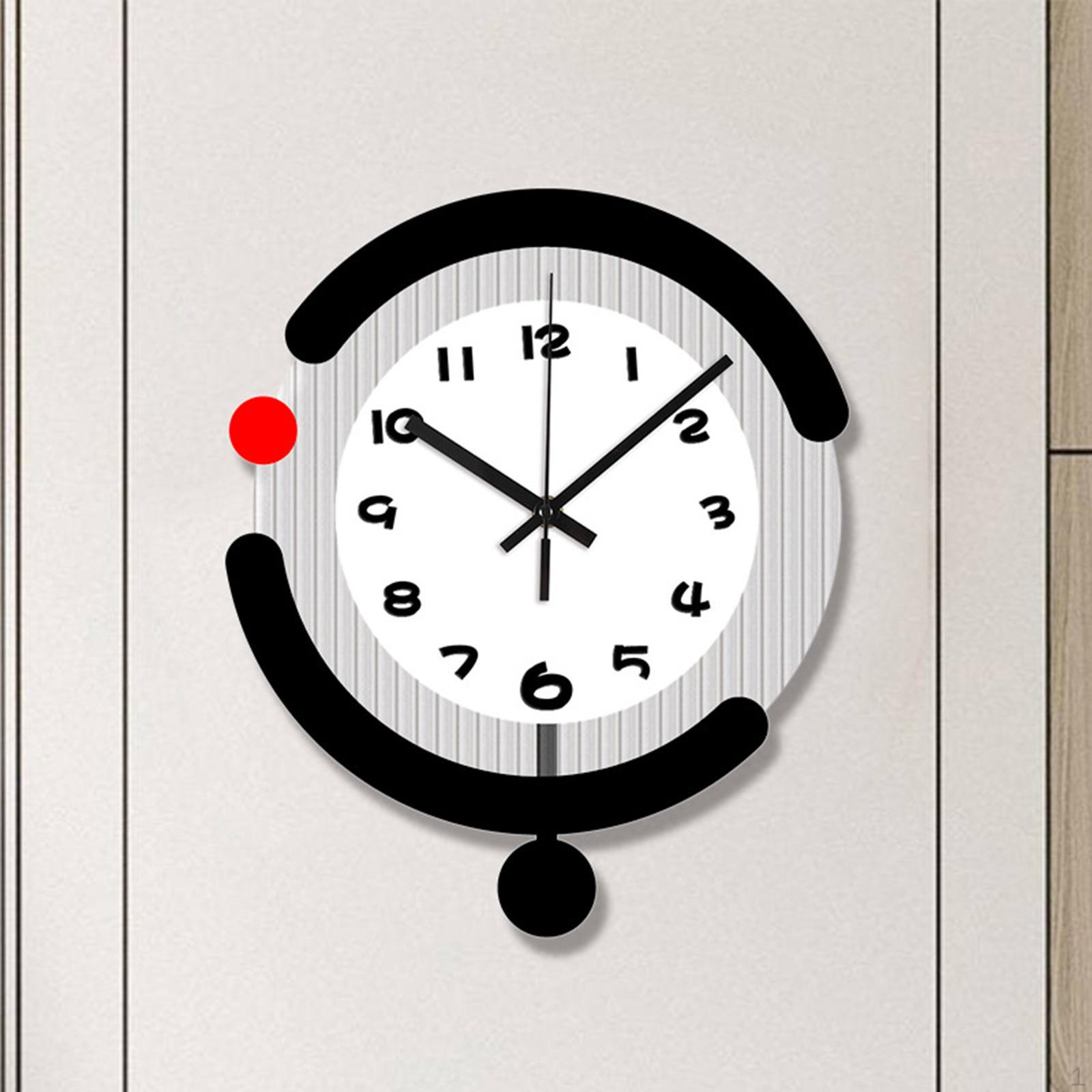

Настенные часы подвесные легко читаемые современные домашний декор с маятником часы для ресторана фермерского дома
