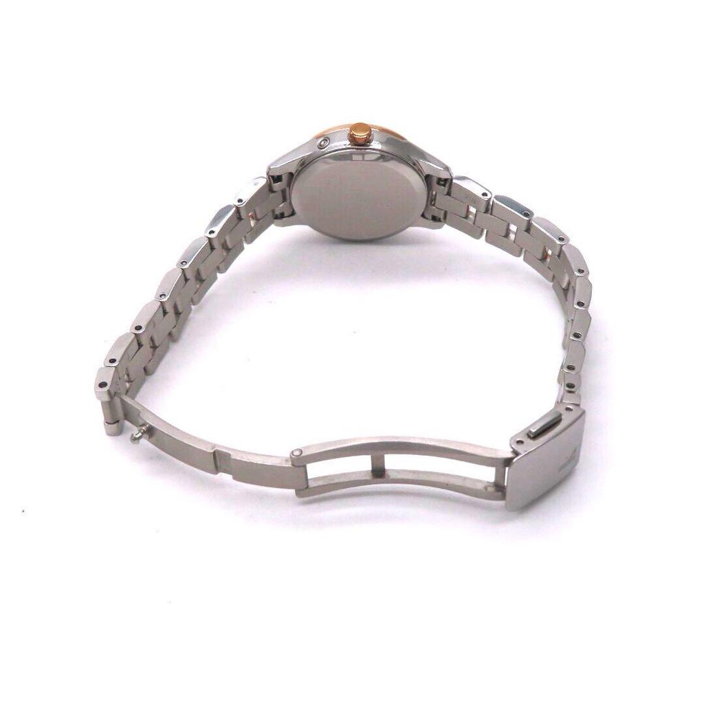 [USED] Seiko SSVW046 Lucia Radio-Controlled Solar Watch with Diamond Bezel, Two-Tone