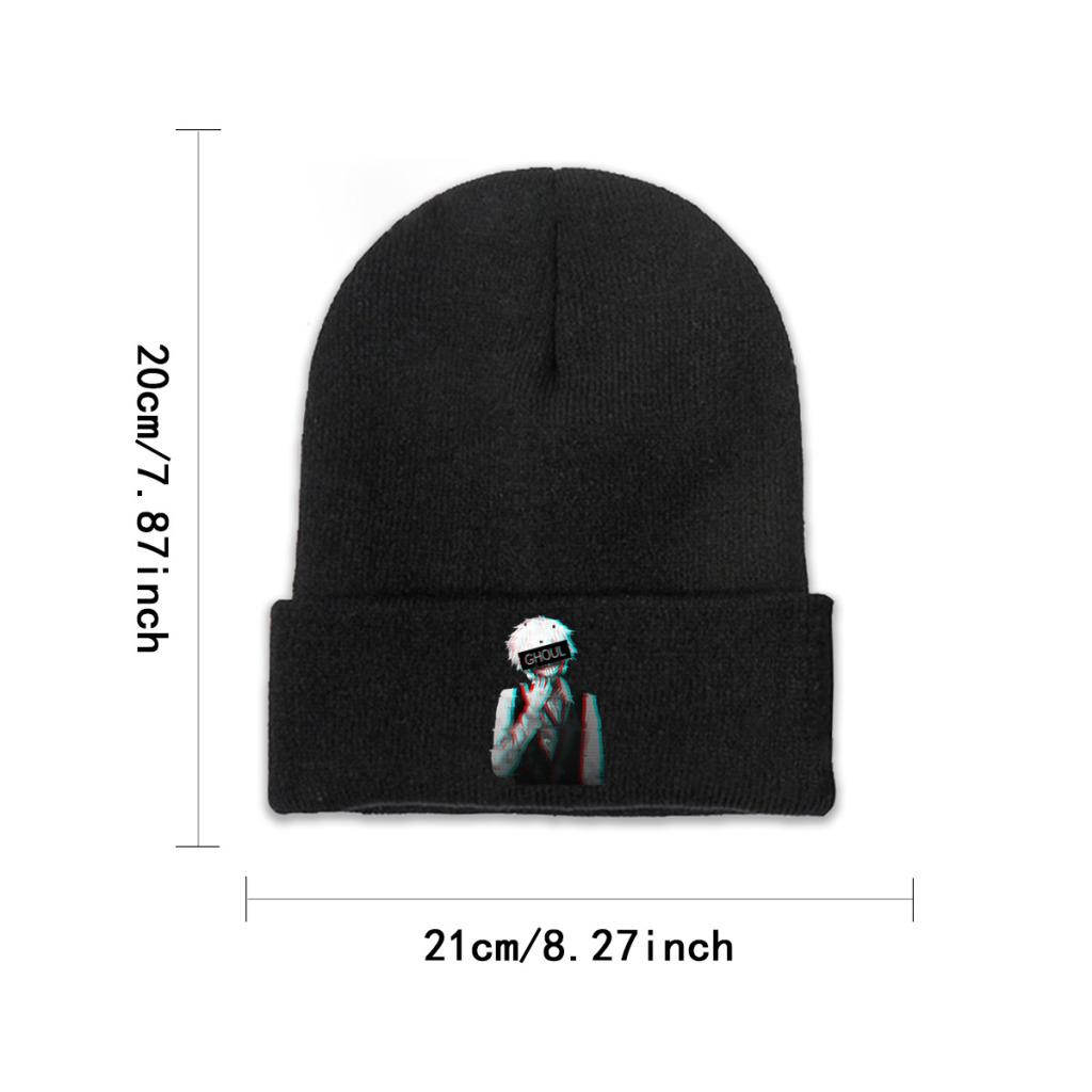 Tokyo Ghoul Ken Kaneki Knitted Hat Beanie Winter Hats Warm  Color  Cap for Unisex Women