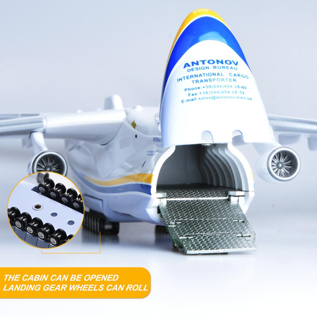 42cm 1/200 Scale Model For Antonov AN-225 AN225 Mriya Transport Aircraft Airplane Resin Plastic Replica Collection Display