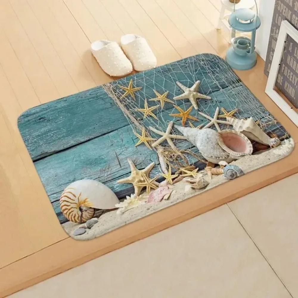 Ocean Element Floor Mat Living Room Bedroom Entry Doormat Rugs Kitchen Front Door Mats Non-slip Rug Floor Mat Home Decor