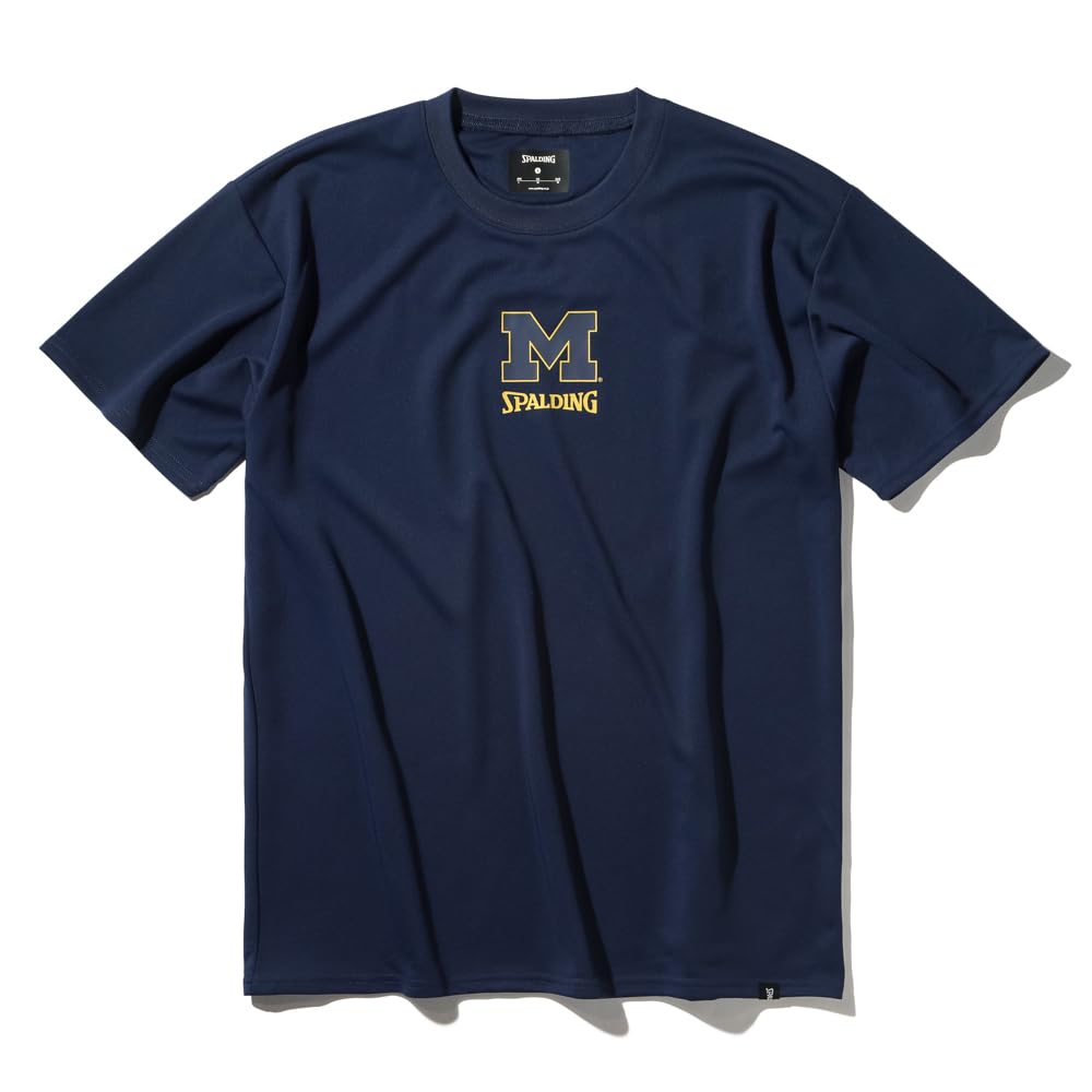

Spalding Michigan Arch Logo T-Shirt, Navy, Size M (SMT25026M)