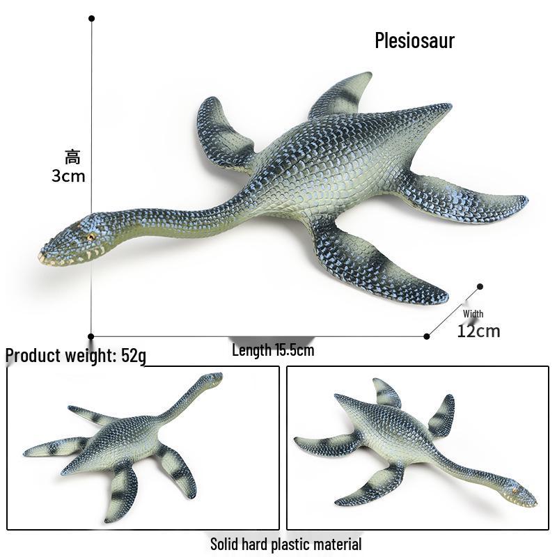 Cross-Border Dinosaur Model: Plesiosaurus & Mosasaurus Marine Toy