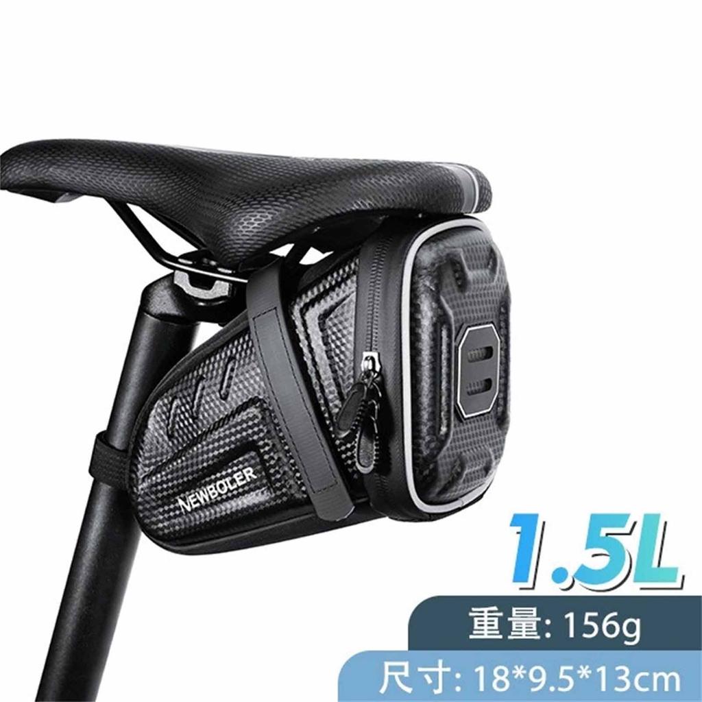 Rear Bag with Water Bottle Rack – Hard   Saddle Bag, Seat Cushion, Tool Storage for Mountain & Road Bikes