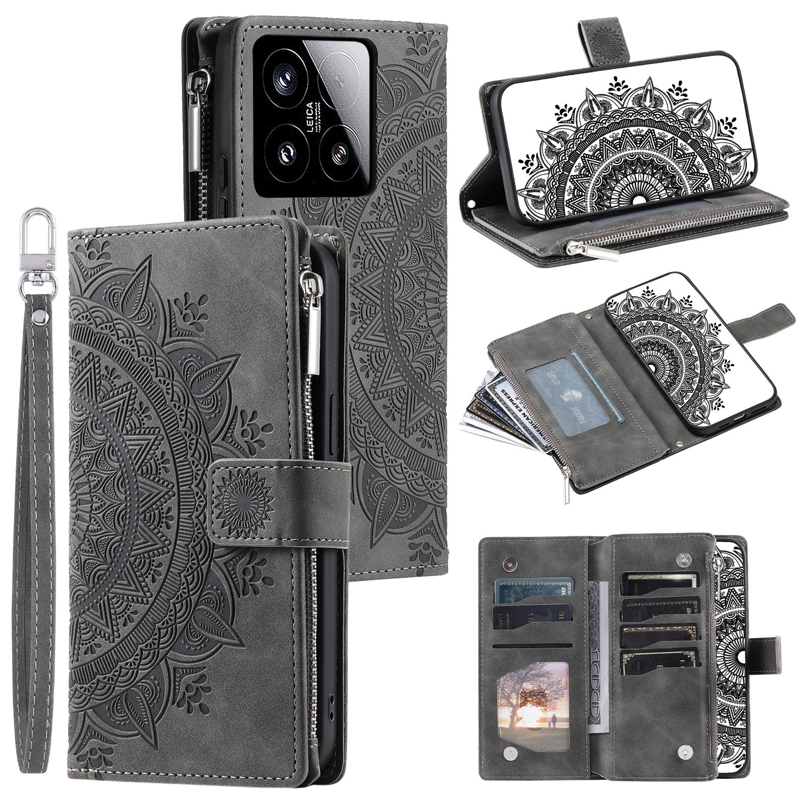 

Style 006 For Xiaomi 15 Wallet Case PU Leather Phone Cover Mandala Flower Pattern A