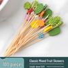 Espetos de Bambu Descartáveis para Frutas ZISIZ