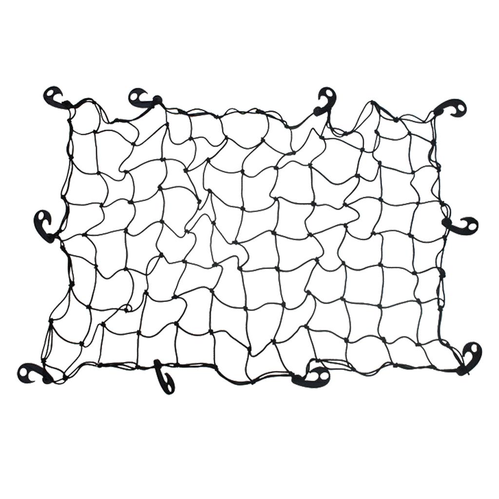 Car Trunk Net Elastic Luggage Net Cargo Pickup Truck Organizer Storage Elastic Roof Rack Mesh Nets With Hooks For Car Accessory