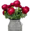Künstliche Blumen mit Echt-Touch Ranunculus Blumen Seiden-Ranunculus Blumen 10er Pack