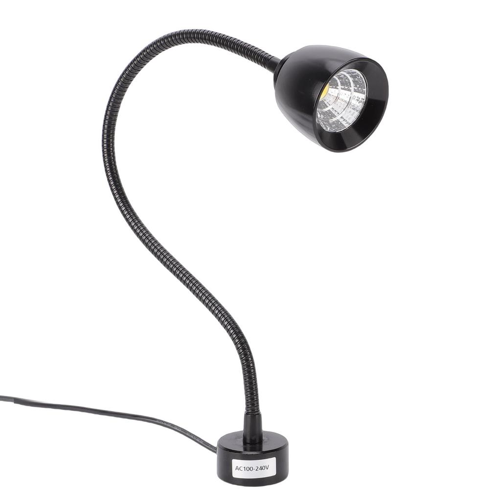 7W LED Light with Flexible Gooseneck and Magnet Base 6000K Work Lamp for Workbench Lathe Grill Workshop Industrial Lighting