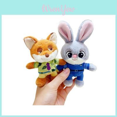 Zootopia Cute Judy Nick Sloth And Benjamin Plush Keychain For Backpack And Gift