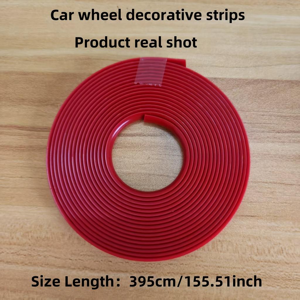 [Easy Design Tire Strip] Durable Rubber Wheel Rim Pad | 155.51 Inch General Motors Edge Protection Strip | Vehicle Tire Decorative Add-On for Car & RV