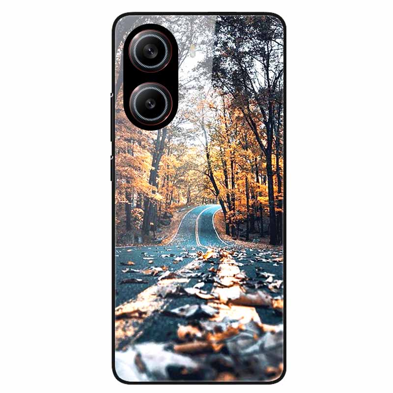 For Poco X7 Pro 5G Case Flower Hard Back Cover Tempered Glass Cases for Xiaomi Poco X 7 Pro X7Pro Hard Shells PocoX7Pro 2025 New