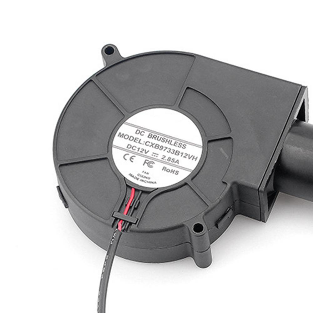 DC12V BBQ Blower 6000RPM 15W Smelting Metal Fan with Variable Speed Controller&Outlet Charcoal Chimney Starter for Barbecue