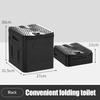 Outdoor Hiking Fishing Potty Portable Folding Toilet Travel Camping Car Emergency Toilet with Cover Strong Capacity Bearing