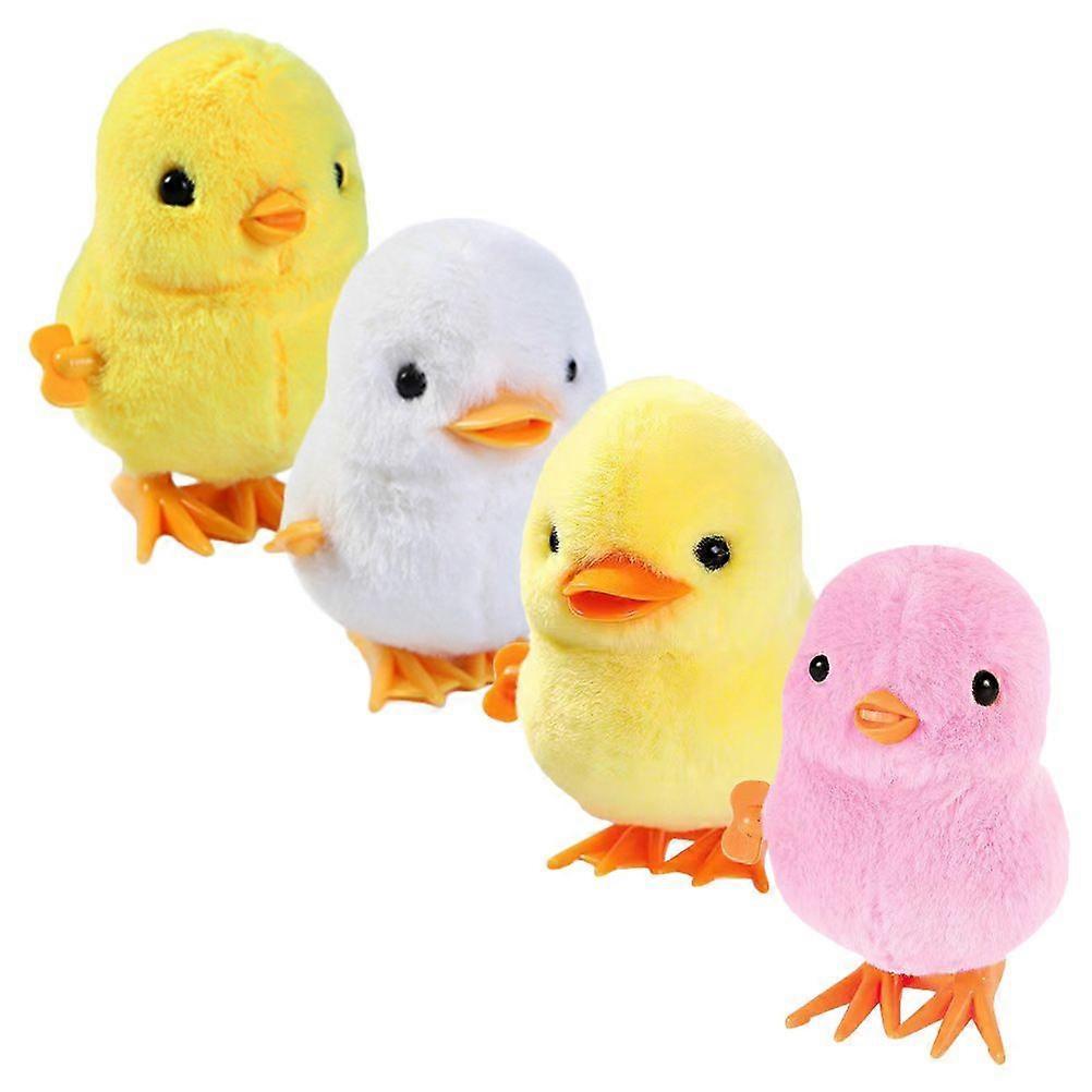4pcs Chick Toy Small Chicken Toy Wind Up Duck Toy Adorable Children Plaything