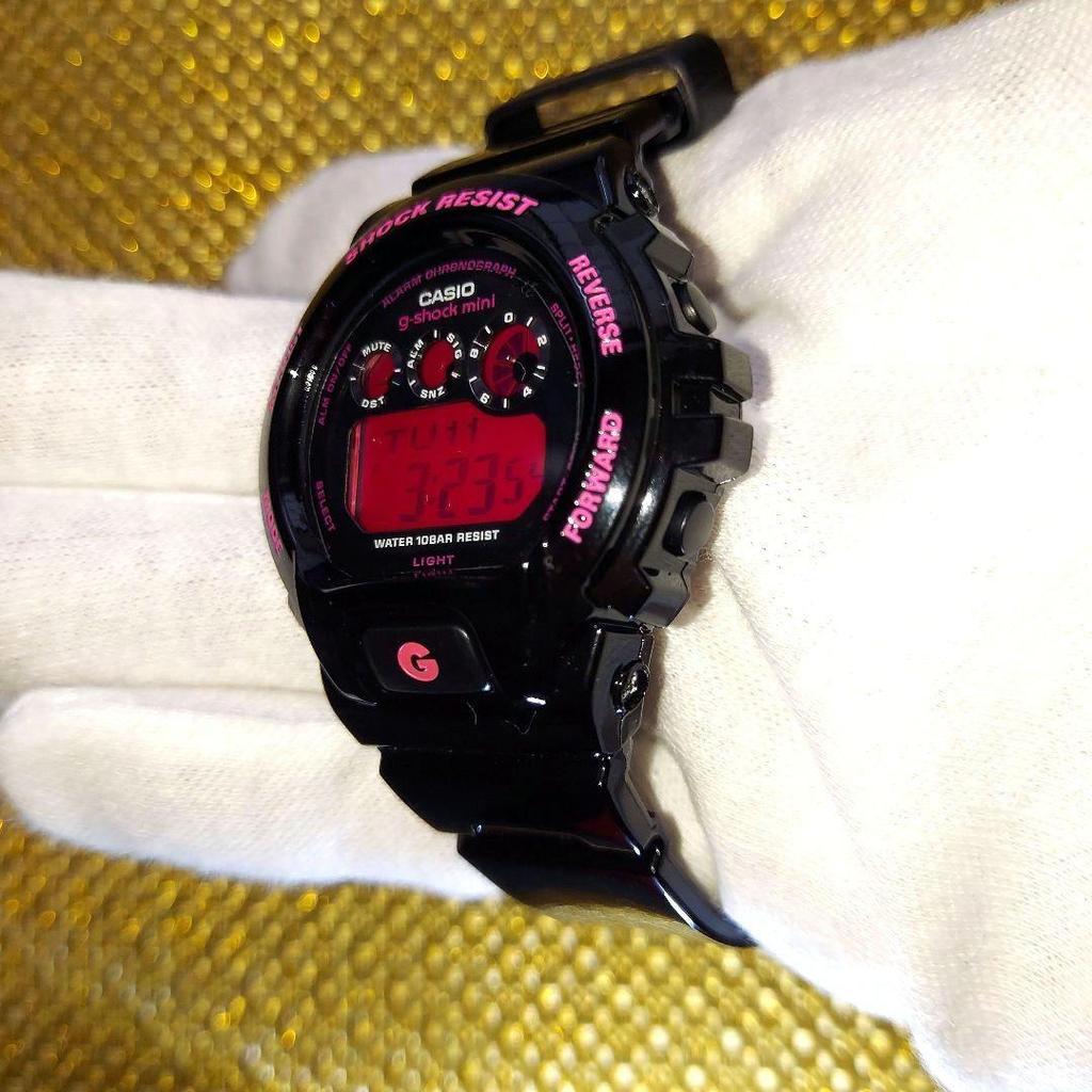 Used G-SHOCK Mini CASIO Watch Black Pink Used a Few Times Excellent Condition