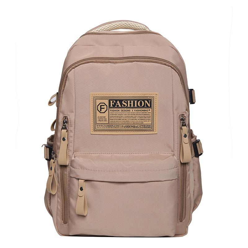 Wald Große Kapazität Einfarbiger Rucksack für Damen Koreanischer Stil Vielseitig Junior High School High School Schultasche Männlicher College-Rucksack