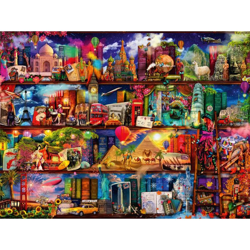 5D DIY diamantová malba Kreslený křížový steh Plný kulatý vrták výšivka Mozaika Umělecký obrázek kamínků Domácí dekorace na zeď dárek