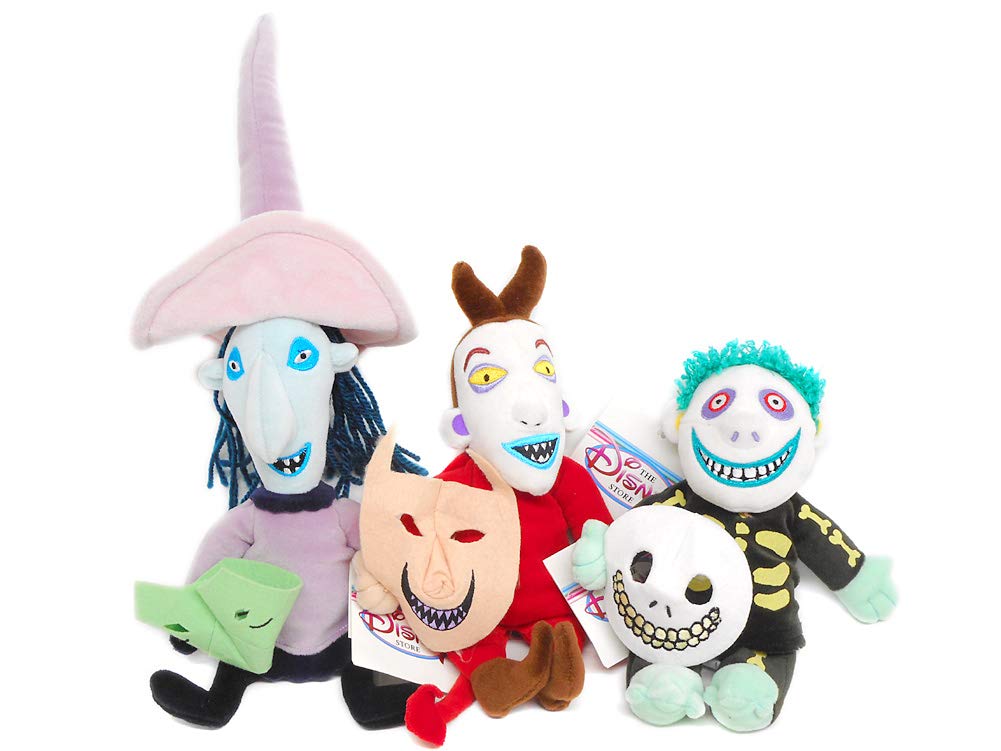 The Nightmare Before Christmas Bean Bag Plush Toy 9 Piece Set 2000 Disney Store Exclusive