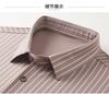 Business Dopamine High end Customization: Summer Cool, Elastic, Breathable, Comfortable Striped Men's Short sleeved Shirt