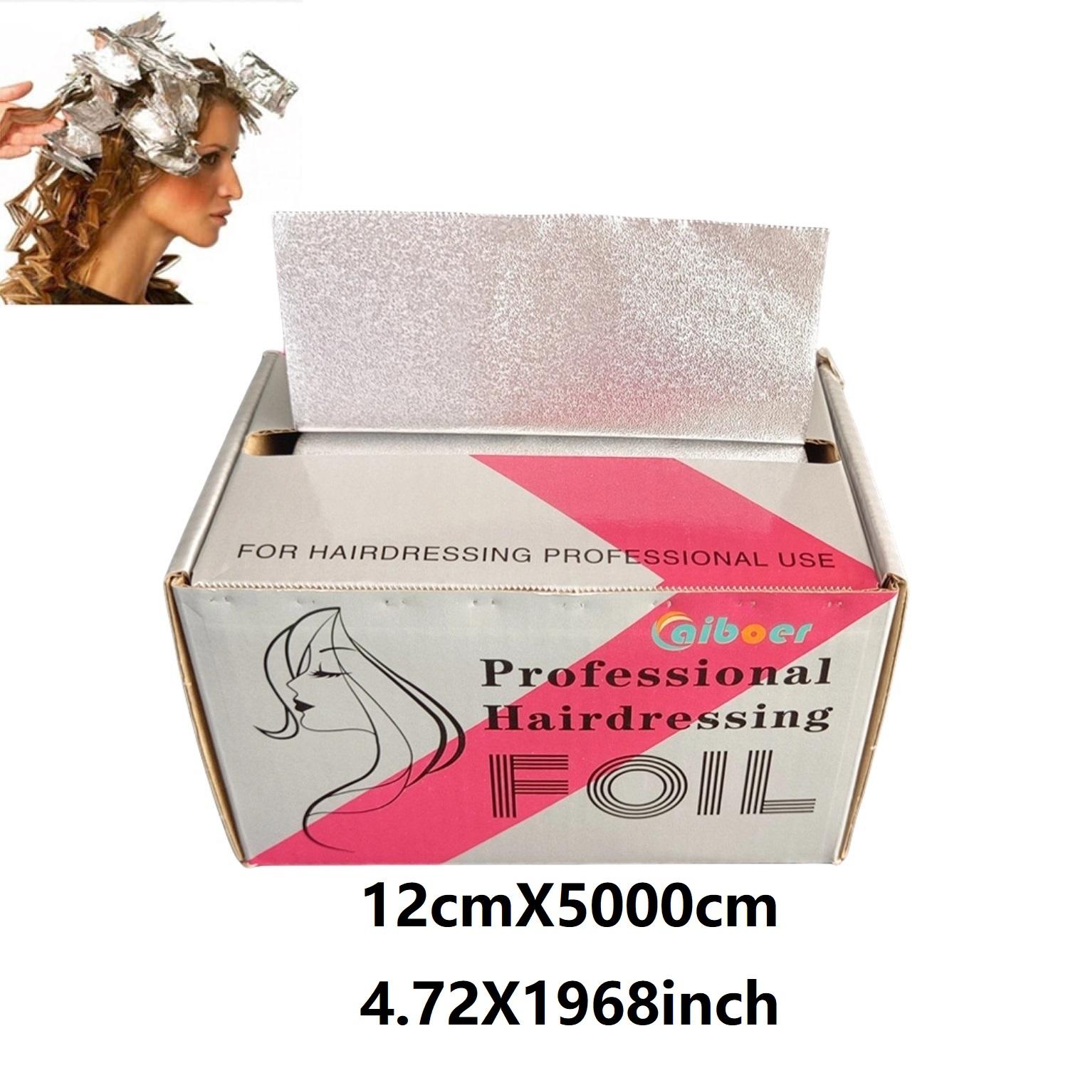 

1roll Hair Coloring Aluminum Foil Tin Aluminum Foil Sheets Hairdressing Perm Foil for Salon Barber Shop