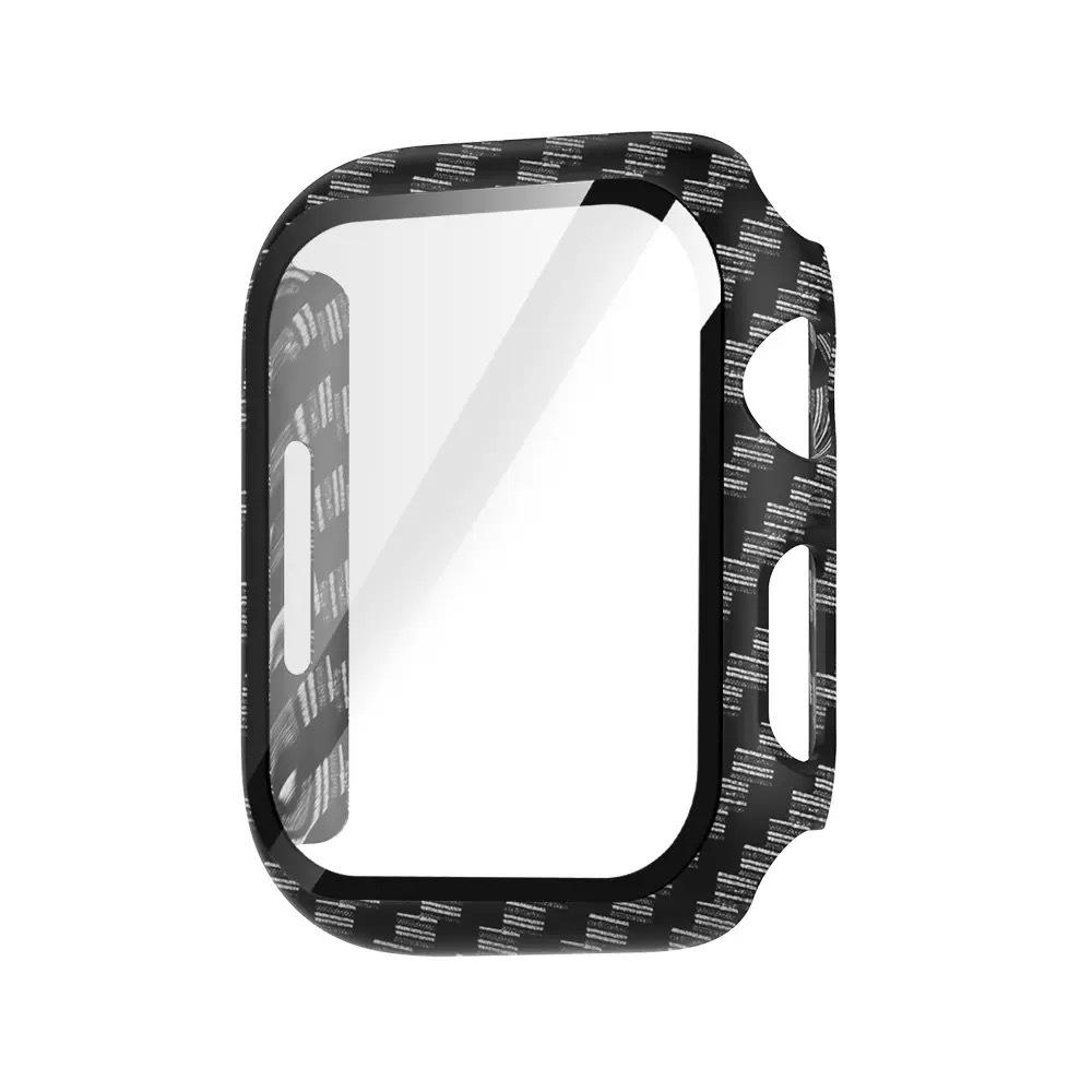 Carbon Fiber Texture Protective Case for Apple Watch 1234567/8910/11SE