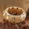 New Rendering Acrylic Elastic Rope Bracelet Minimalist Maillard Temperament Bangle High End Retro Exaggerated Jewelry For Women