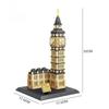 Non-Toxic 891Pcs Bricks World Architecture Model Diy London Tower Building Blocks Model Gift For Kids And Adults Christmas Gift