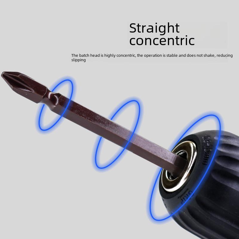 Electric Dual-Head Screwdriver: High-Hardness, Strong Magnetic, Anti-Slip, Super Hard Industrial Drill