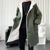 Winter Coat Men Hooded Thick Trench Coat Men Fashion Windbreakers Casual Jackets Hip Hop Streetwear Coat S-3XL