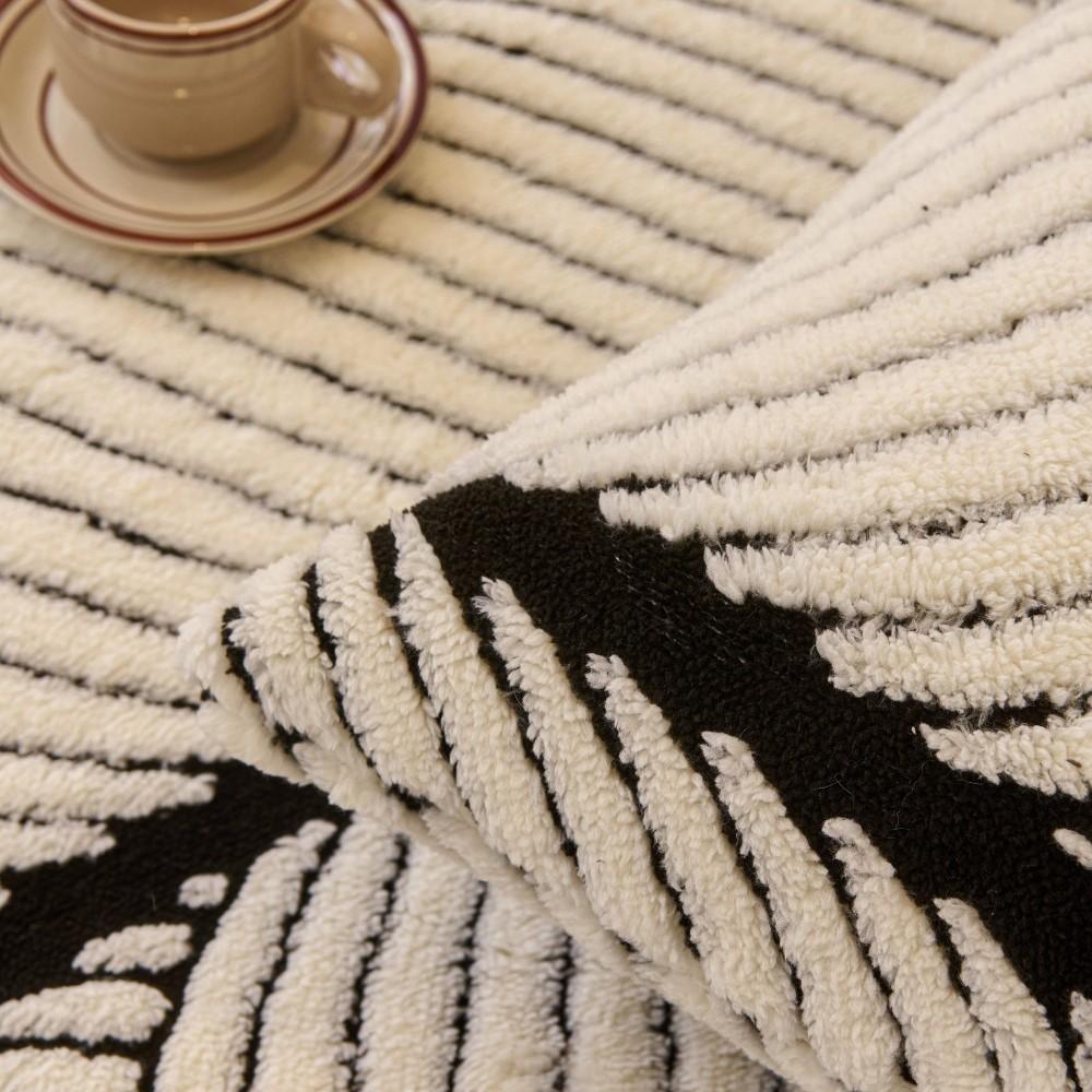 Fleece Sofa Cushion Fixed Non-Slip Seat Pad Luxury Sofa Cover Durable Furniture Protector For Living Room Couch