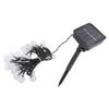 Outdoor Solar String Lights Decorative 8 Modes Waterproof 21.3ft 30 Bulbs LED Solar String Lights for Garden Patio Yard