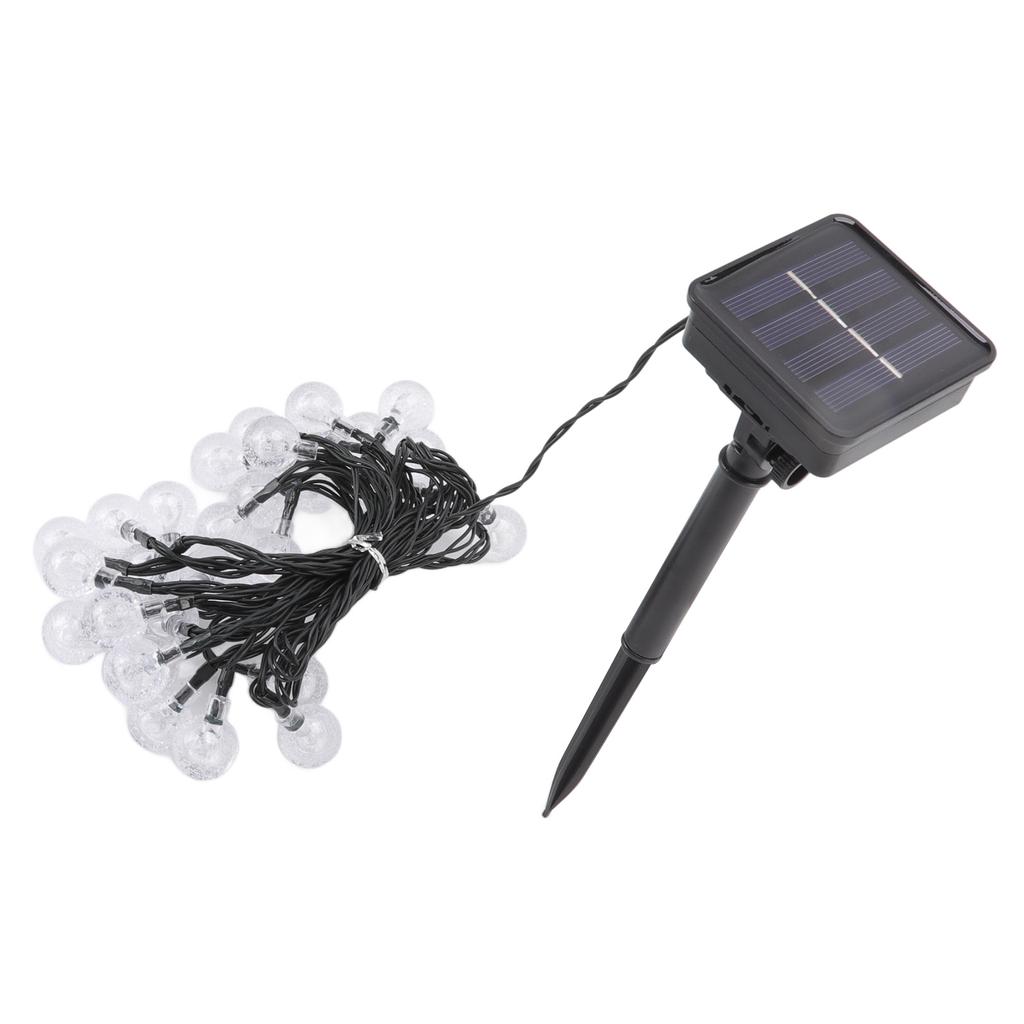 Outdoor Solar String Lights Decorative 8 Modes Waterproof 21.3ft 30 Bulbs LED Solar String Lights for Garden Patio Yard