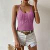 Tank Top For Women Fashion Sexy Summer Tops  Cropped Vest O-Neck Sleeveless Cropped Top