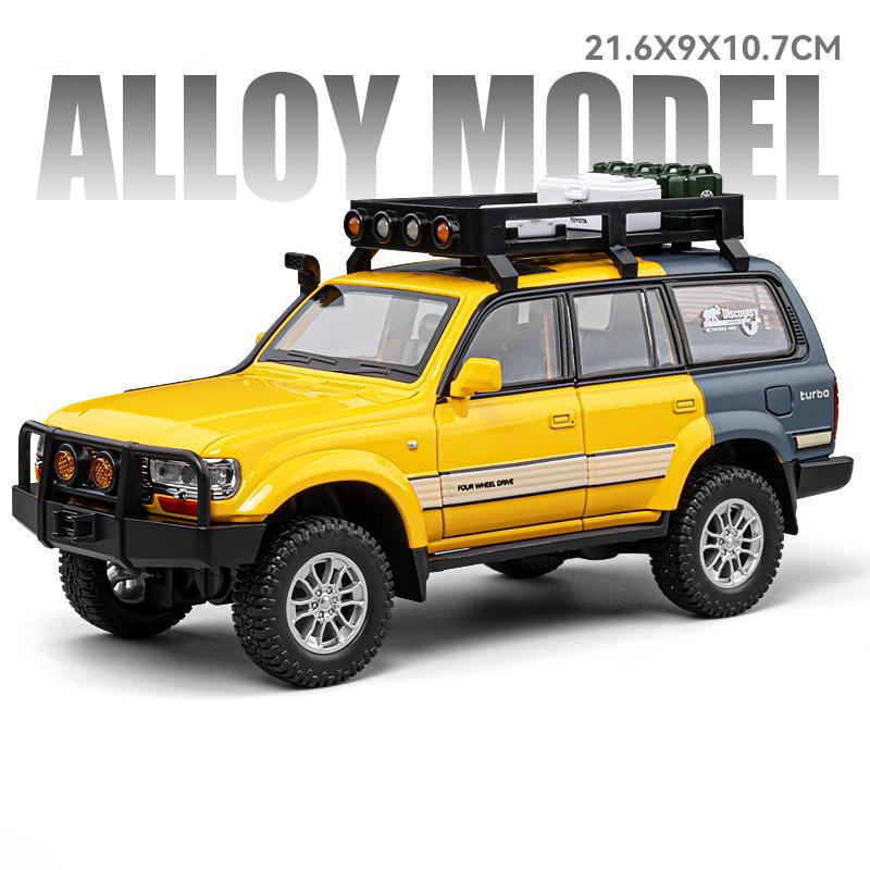 1:24 Toyota Land Cruiser LC80 FJ LC250 Tacoma Tundra Off Road SUV Alloy Metal Diecast Model Car Home Trendy Ornaments Collection