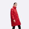 Qianrengang Women's Mid-Length Stand Collar Down Jacket