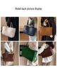 Borsa a Trama da Donna Primavera 2025 - Borsa a Spalla Versatile di Grande Capacità