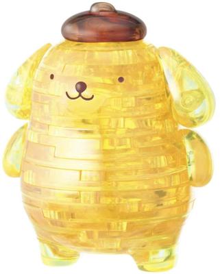 HANAYAMA 3D Jigsaw Crystal Gallery Sanrio Pompompurin Figure Interior Decor Recommended Ages [Transparent Puzzle] Crystal-like 7+